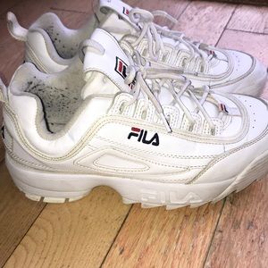 White fila sneakers